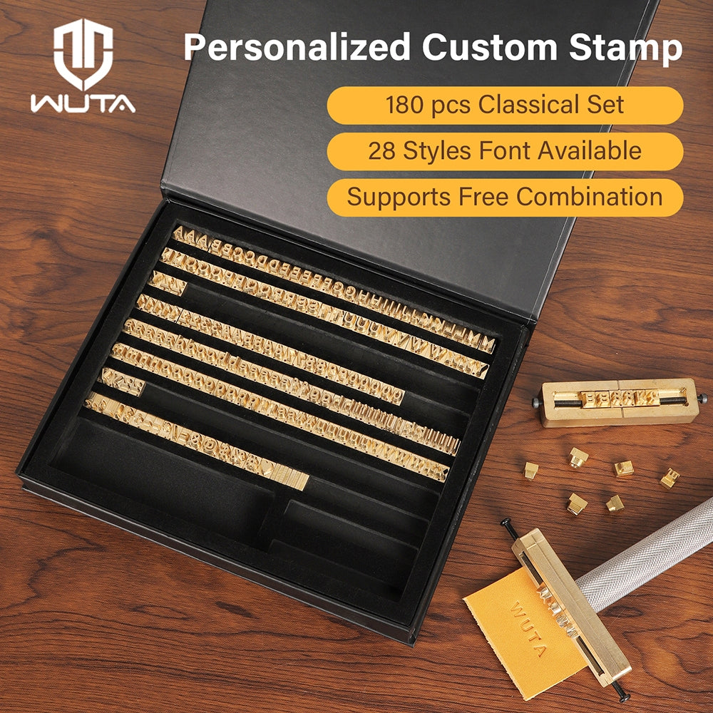 Custom Brass Stamping Letters Kit DIY Stamp Copper Numbers Alphabets Symbols Set | WUTA