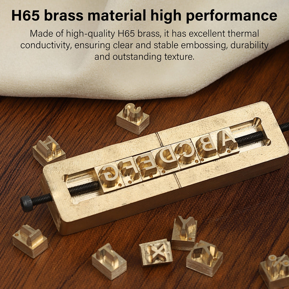 Custom Brass Stamping Letters Kit DIY Stamp Copper Numbers Alphabets Symbols Set | WUTA