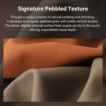 1/3/5 Sq.ft Togo Calfskin Leather Top Grain Pebbled Leather Fabric Lychee Cowhide Chrome Leather | WUTA