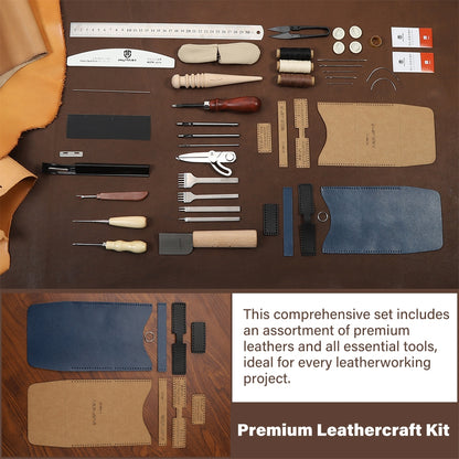 WUTA 63PCS Leather Craft Tool Kit for Beginners