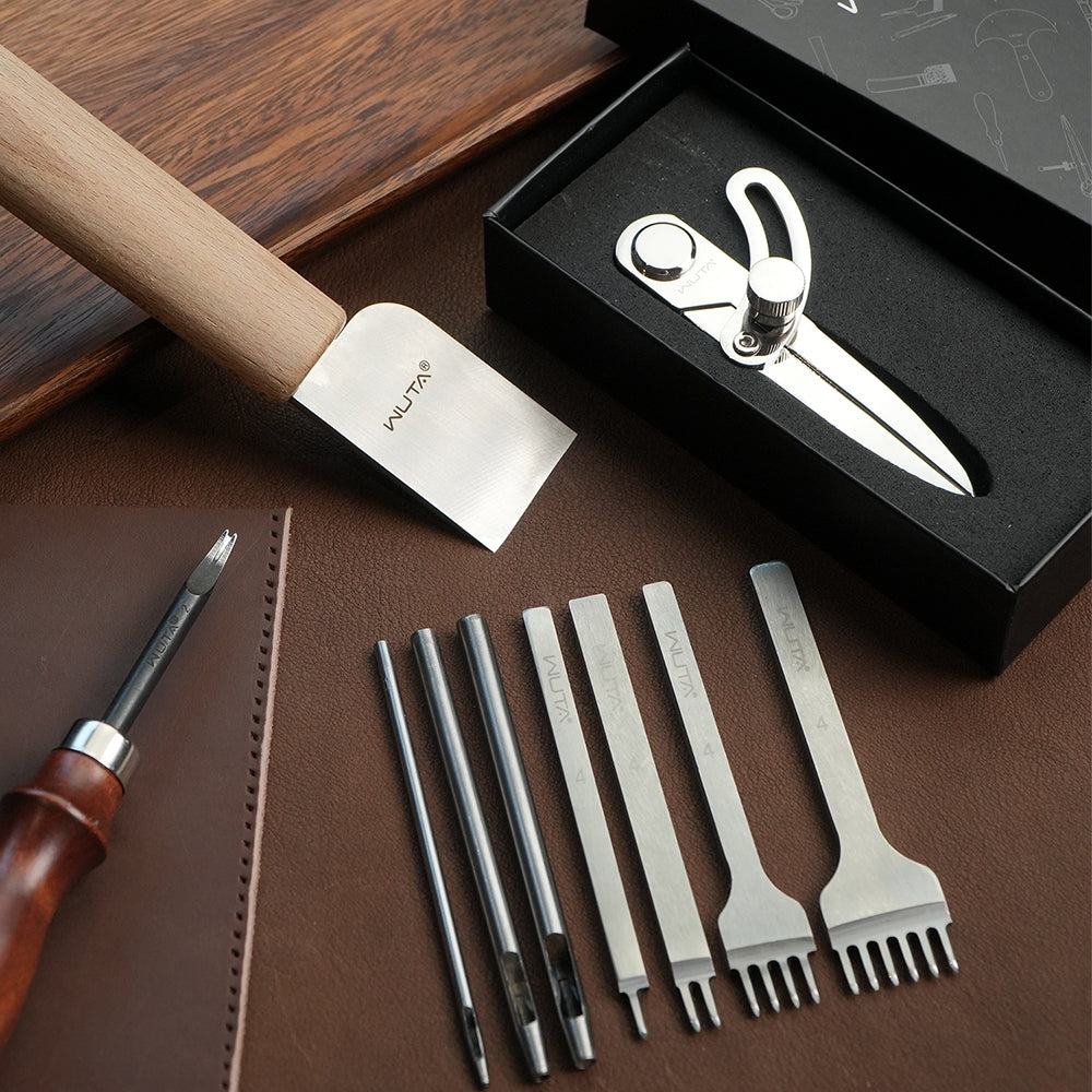 WUTA 63PCS Leather Craft Tool Kit for Beginners