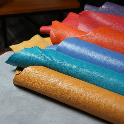 WUTA Italian Full Grain Vegetable Tanned Calfskin Leather Full Hide 3-4oz