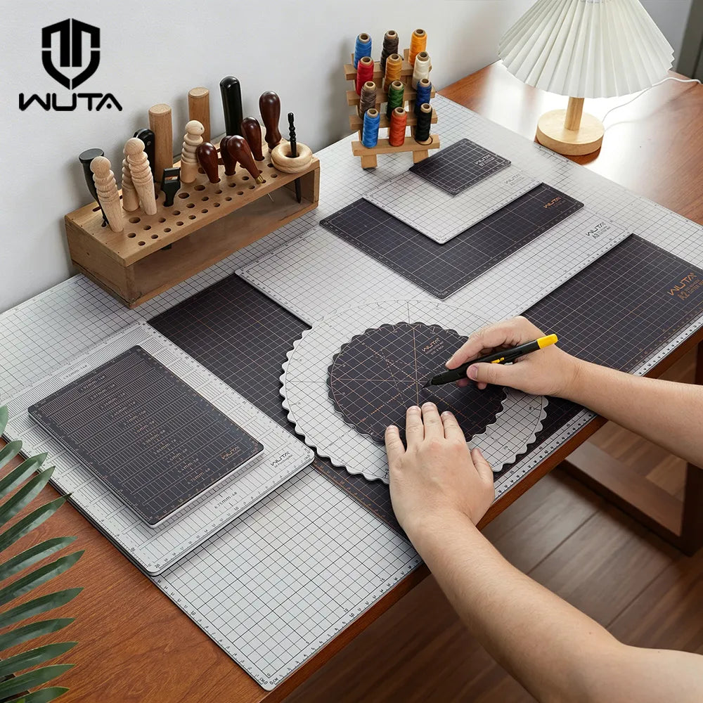 WUTA Self Healing PVC Cutting Mat Double-Sided Gridded Rotary Cutting Board