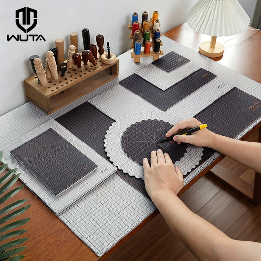 WUTA Self Healing PVC Cutting Mat Double-Sided Gridded Rotary Cutting Board