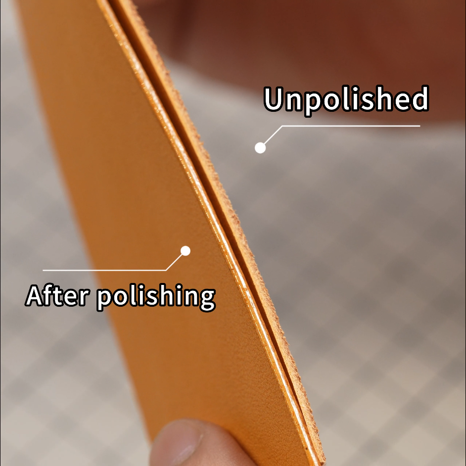 Upgrade Leather Edge Burnisher Ebony Black Wood Leather Polishing Tool Polishing Sticker  | WUTA