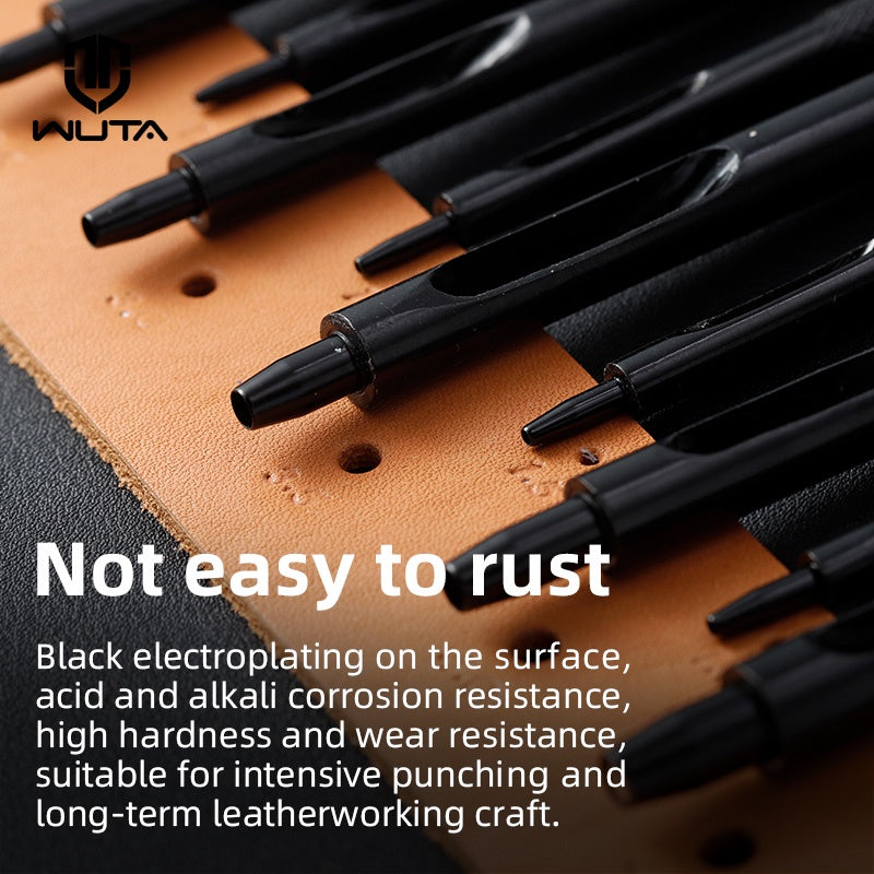 WUTA Electrophoretic Coating Round Hole Punch Leather Hollow Punch
