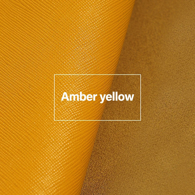 Irregular First Layer Cowhide Genuine Leather Cross Pattern Leather |WUTA