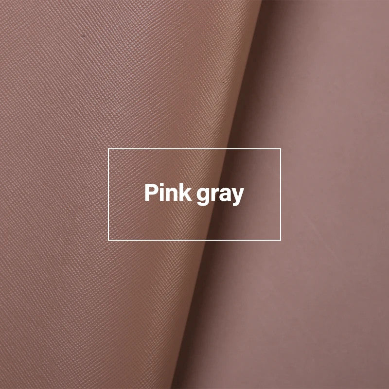 Irregular First Layer Cowhide Genuine Leather Cross Pattern Leather |WUTA