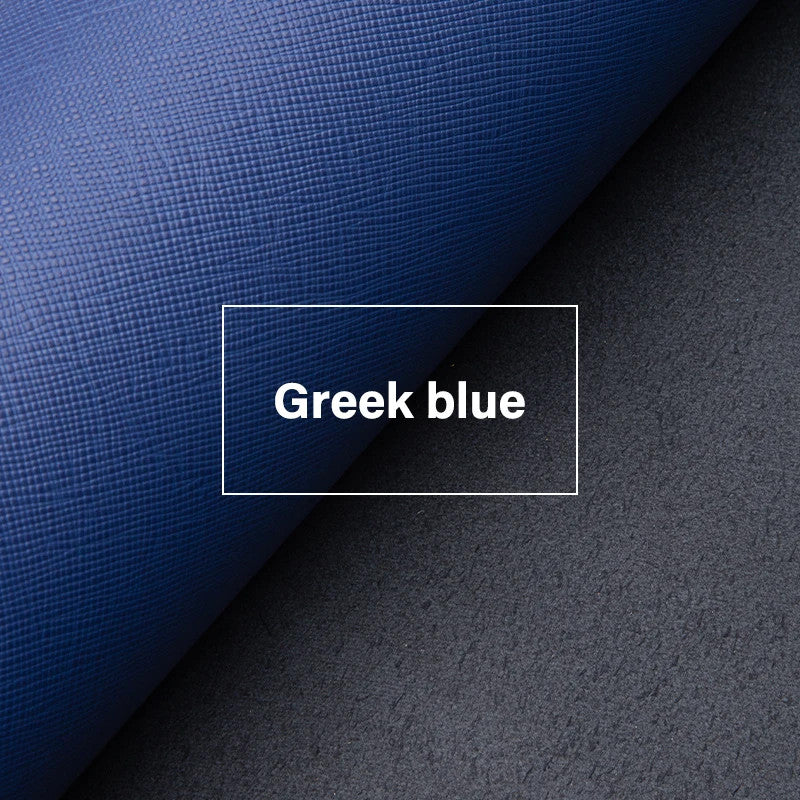 Irregular First Layer Cowhide Genuine Leather Cross Pattern Leather |WUTA