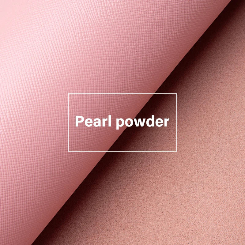 Irregular First Layer Cowhide Genuine Leather Cross Pattern Leather |WUTA