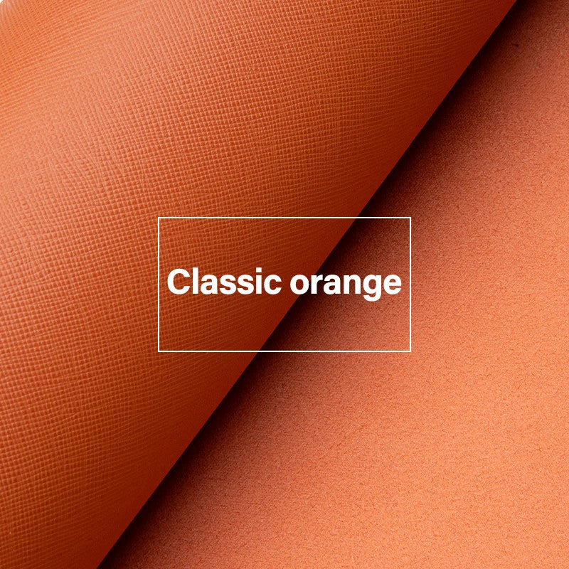 Irregular First Layer Cowhide Genuine Leather Cross Pattern Leather |WUTA