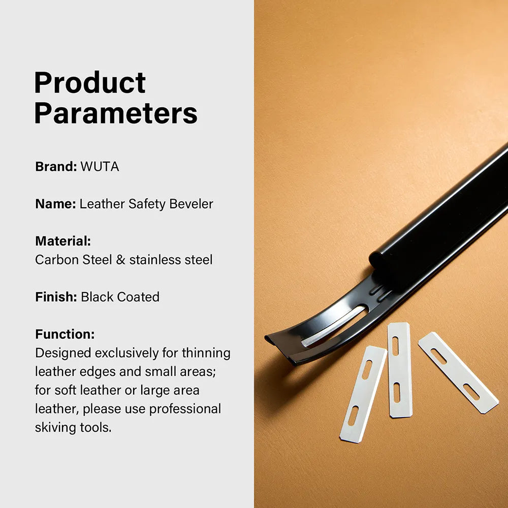 Black Sharp Leather Skiving Knife Tools | WUTA