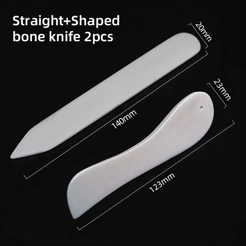 WUTA High Quality 1pcs Real Cow Bone 100% OX Bone Folders Craft Tool Scoring Folding Cissantes Edge Bookbinding