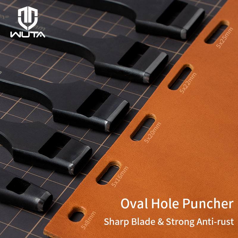 WUTA Oval Shape Hole Punch Cutter Belt Watch Band Gasket Hollow