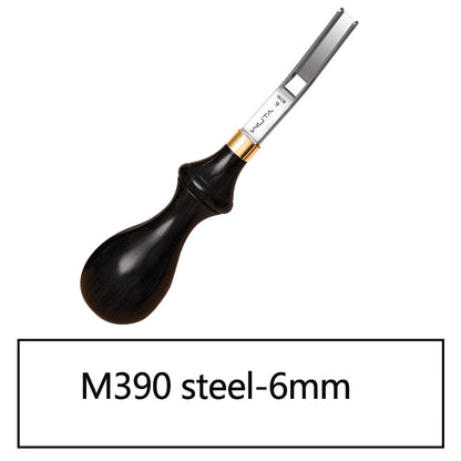 M390/DC53 Die Steel Wide Edger Skiver Edge Beveler Leather Skiving Thinning Tool | WUTA