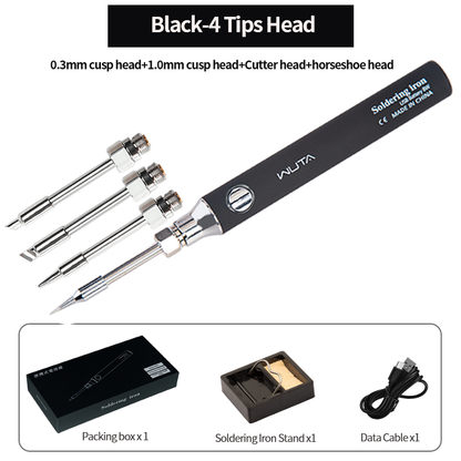 WUTA USB Charging Thread Cord Burner Welding Pen Portable Soldering Iron
