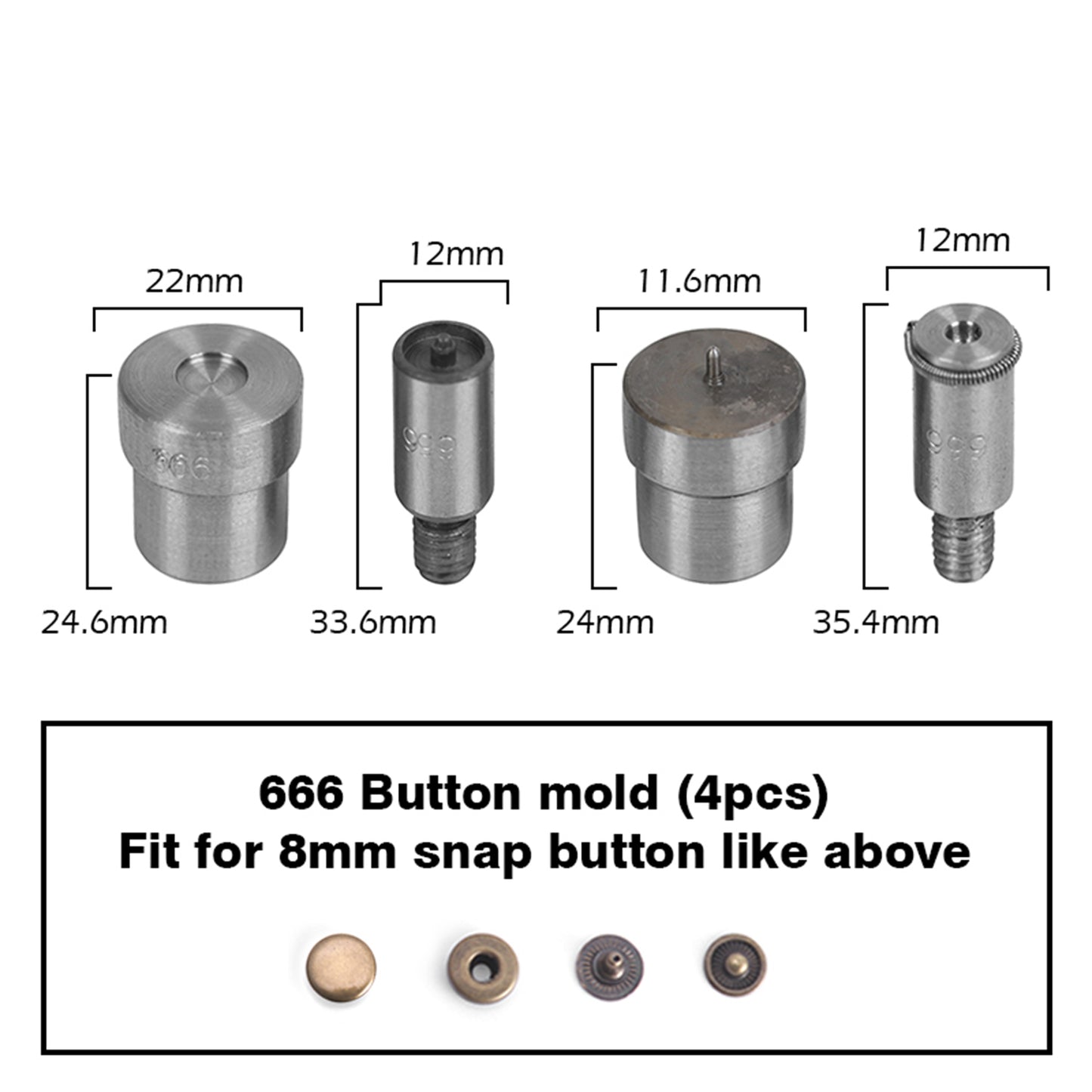 WUTA Nuovo strumento di installazione manuale Stampaggio, bottoni, dispositivi di fissaggio, macchina per pressa per occhielli Macchina per pressatura manuale a scatto muto Strumento per artigianato domestico