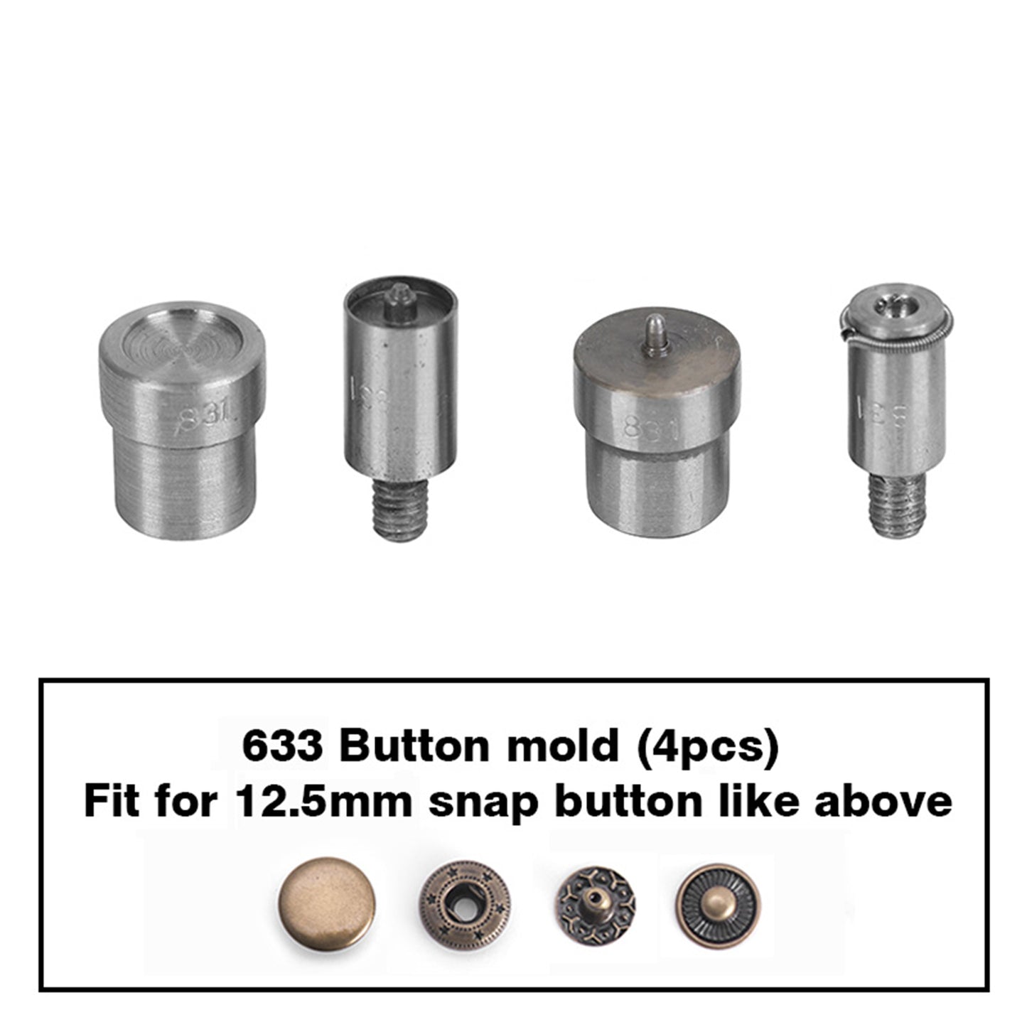 WUTA Nuovo strumento di installazione manuale Stampaggio, bottoni, dispositivi di fissaggio, macchina per pressa per occhielli Macchina per pressatura manuale a scatto muto Strumento per artigianato domestico