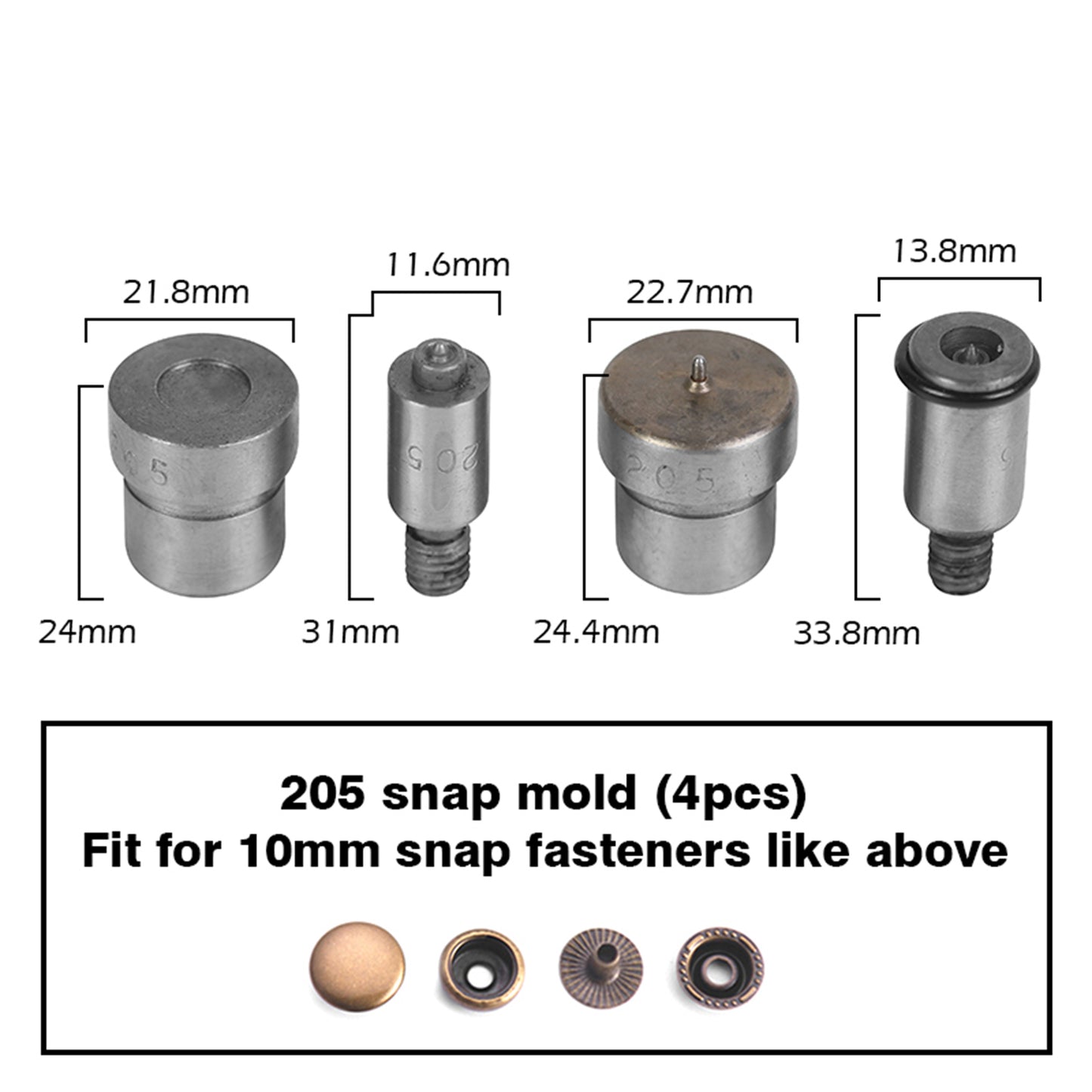 WUTA Nuovo strumento di installazione manuale Stampaggio, bottoni, dispositivi di fissaggio, macchina per pressa per occhielli Macchina per pressatura manuale a scatto muto Strumento per artigianato domestico