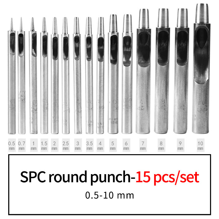 SPC Round Hole Punch Alloy Tool Steel 0.5-30mm | WUTA