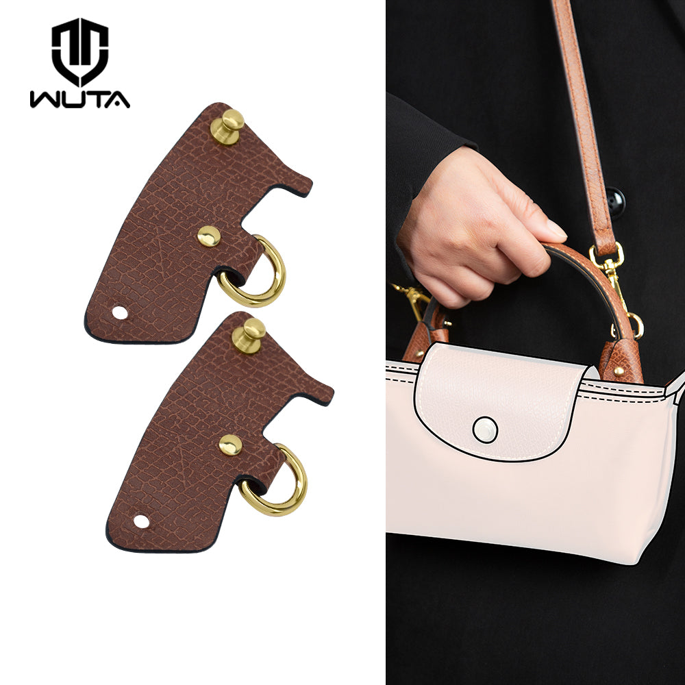 WUTA Bag Transformation for Longchamp mini Straps Punch-free Long Real Leather Shoulder Strap Crossbody Strap