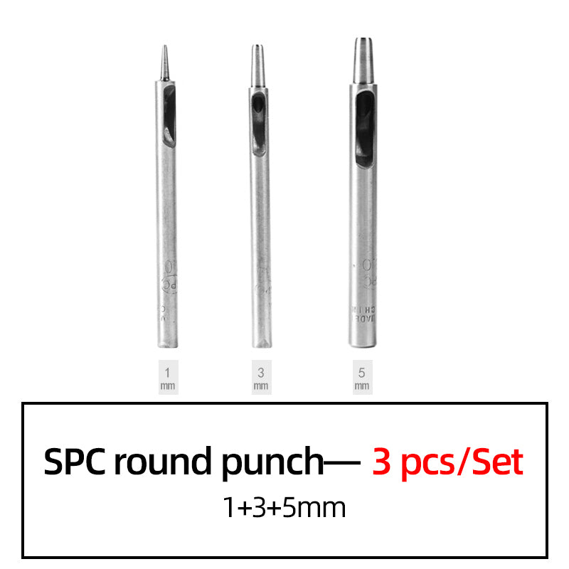 WUTA 6 Pcs Set SPC Round Hole Hollow Punch Set Sharp Steel