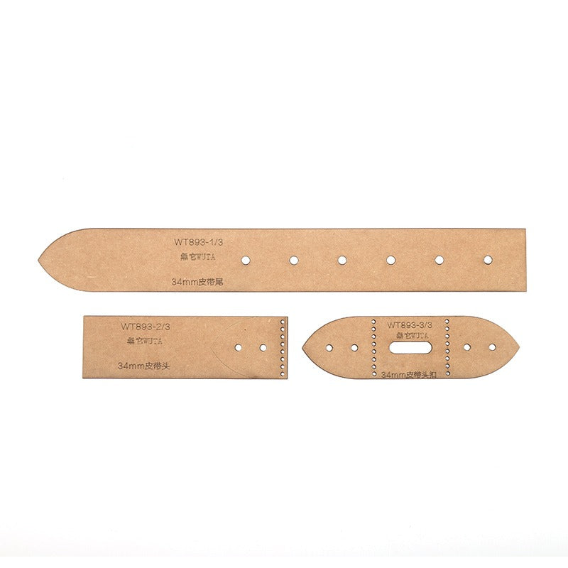 Leather Belt Pattern Set Kraft Paper Templates | WUTA