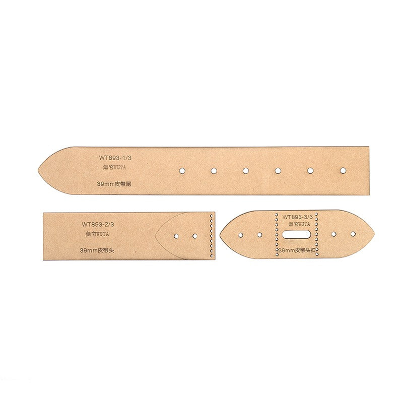  WellieSTR 1 Set Leather Templates for Belt Clear