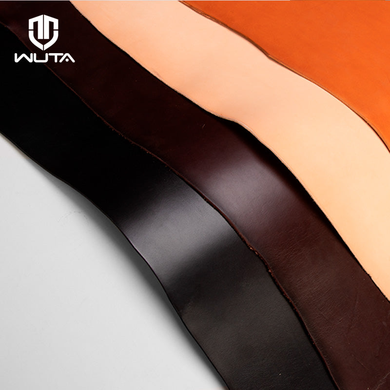 WUTA 3-4mm Thick Full Grain Cowhide Leather Hide Tooling Shoulder & Butt Vegetable Tanned Leather