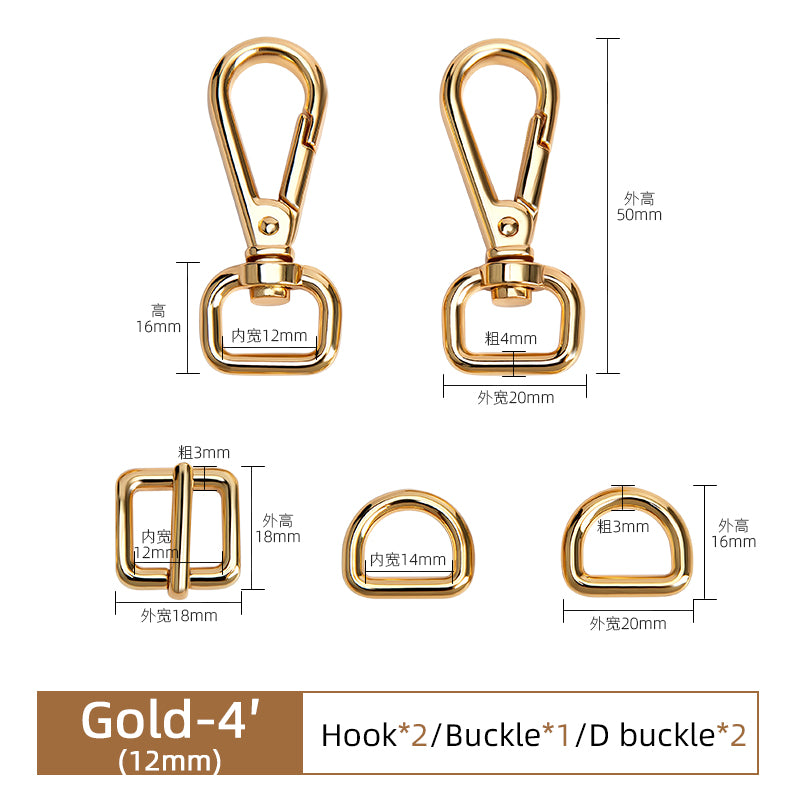 Universal Bag Hardware Accessories Zinc Alloy Hook D Buckle | WUTA