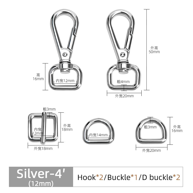 Universal Bag Hardware Accessories Zinc Alloy Hook D Buckle | WUTA