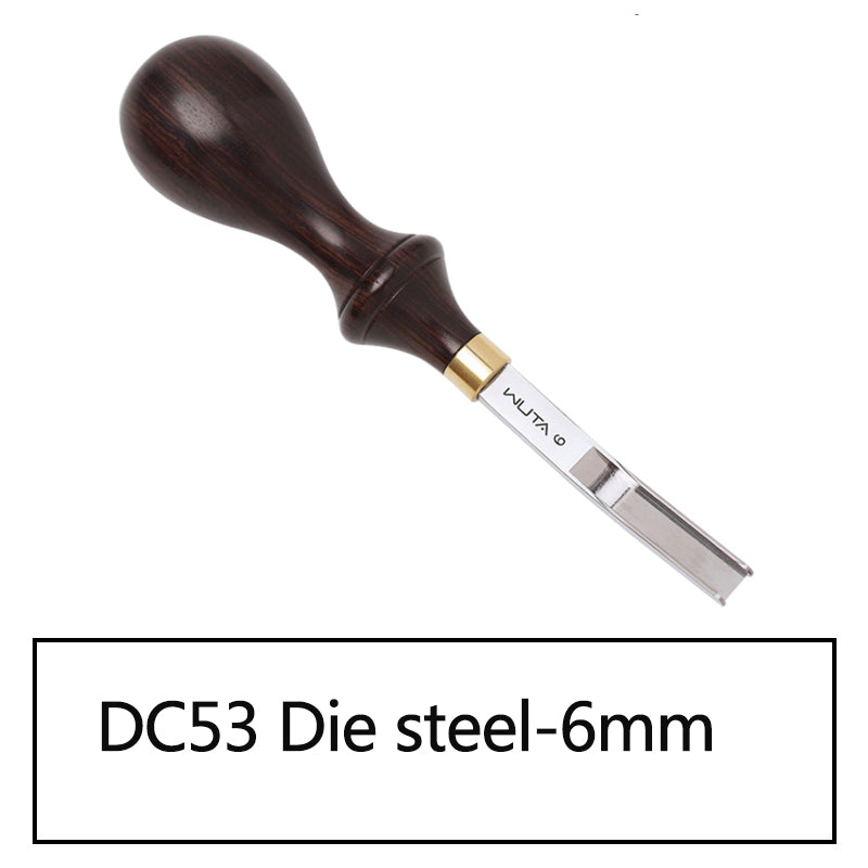 M390/DC53 Die Steel Wide Edger Skiver Edge Beveler Leather Skiving Thinning Tool | WUTA