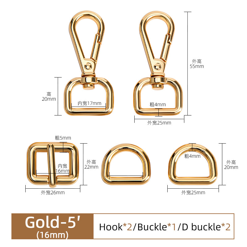 Universal Bag Hardware Accessories Zinc Alloy Hook D Buckle | WUTA