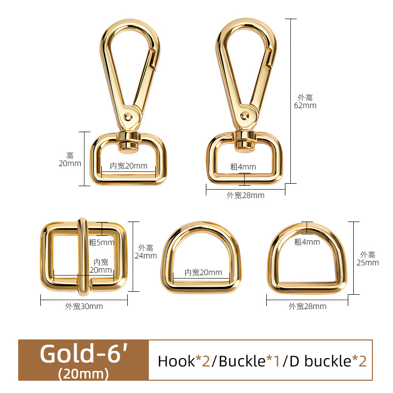 Universal Bag Hardware Accessories Zinc Alloy Hook D Buckle | WUTA