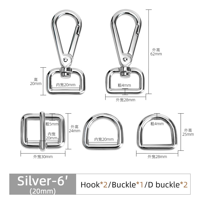 Universal Bag Hardware Accessories Zinc Alloy Hook D Buckle | WUTA