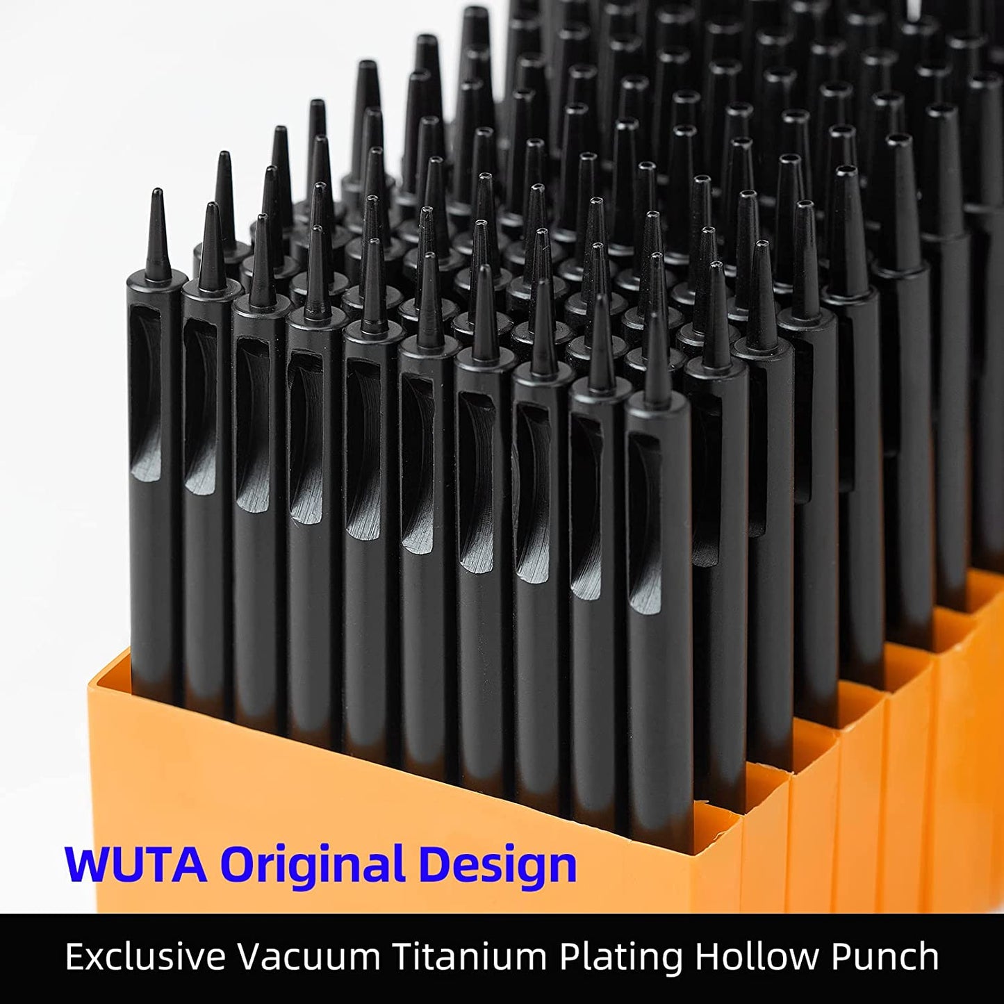 WUTA Leather Punches Round Hole Puncher Plating Titanium Hollow Punching Tool