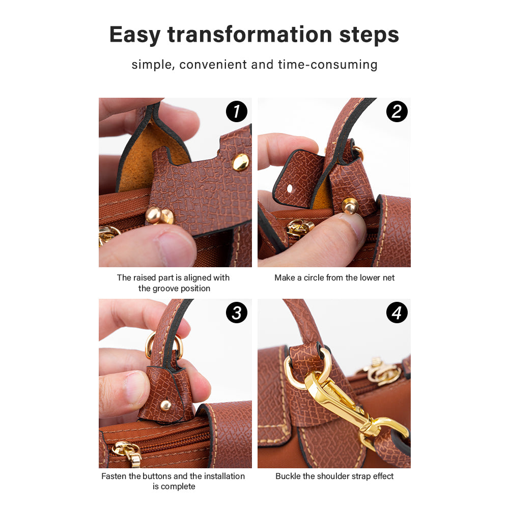 WUTA Adjustable Bag Strap Genuine Leather Shoulder Strap