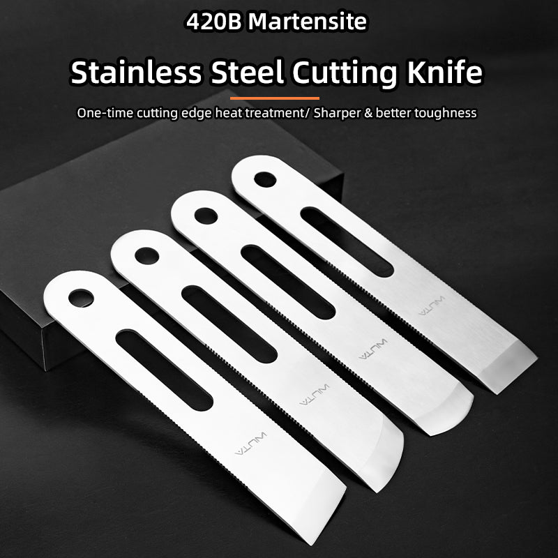 Skiving Knife, WUTA Leather Flat Cutter Tool Leathercraft Craftool Slanted Blade  Cutting DIY Working Tool Utility Edge – LeatherMob