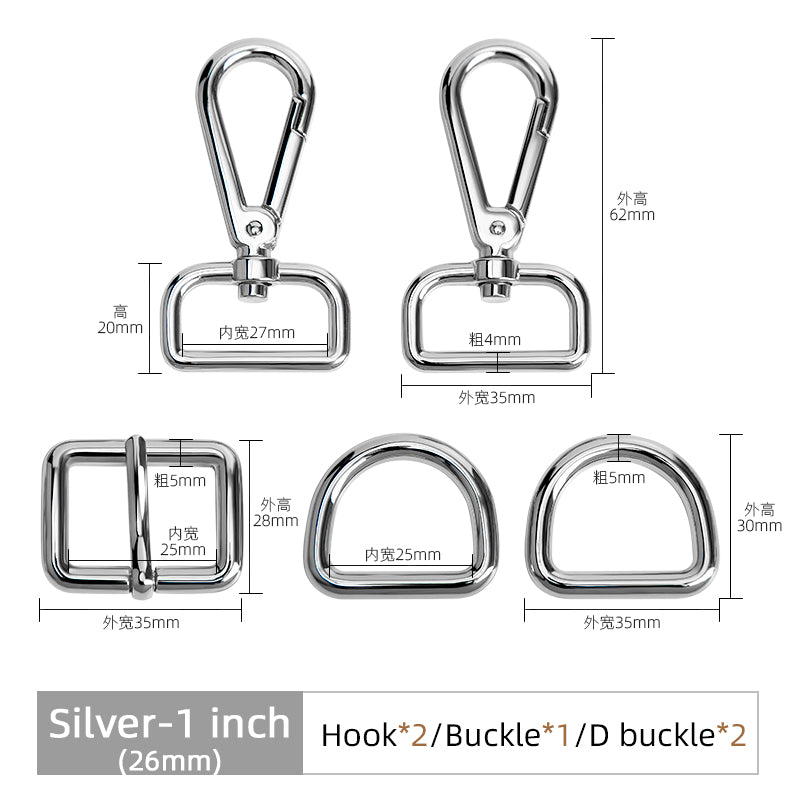 Universal Bag Hardware Accessories Zinc Alloy Hook D Buckle | WUTA