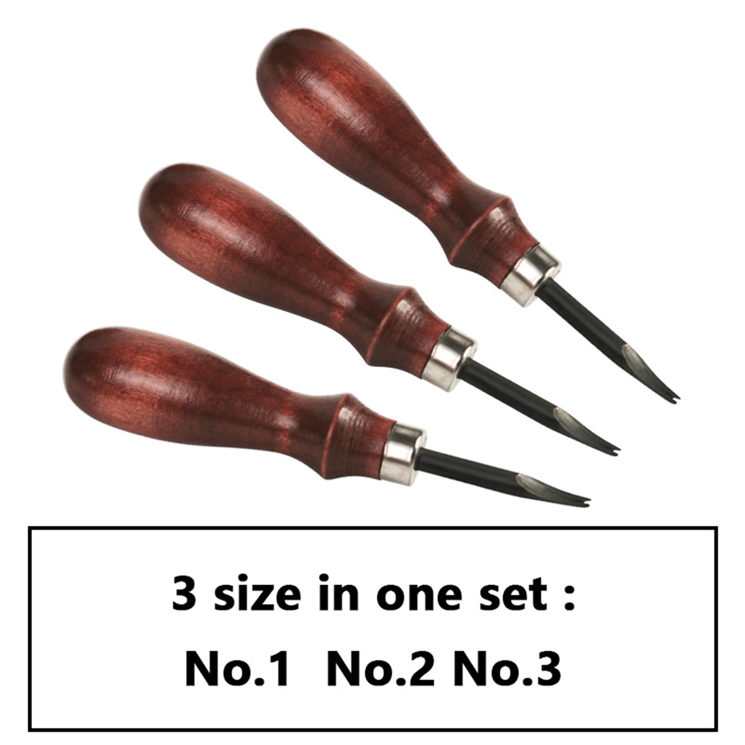 Ounona Leather Beveler Tool Tools Bevel Beveling DIY Groover Edger Skiving Ather Craft Stitching Wood Handle