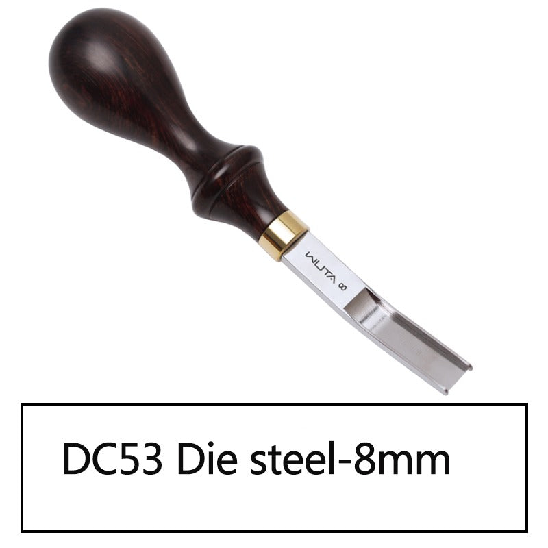 M390/DC53 Die Steel Wide Edger Skiver Edge Beveler Leather Skiving Thinning Tool | WUTA