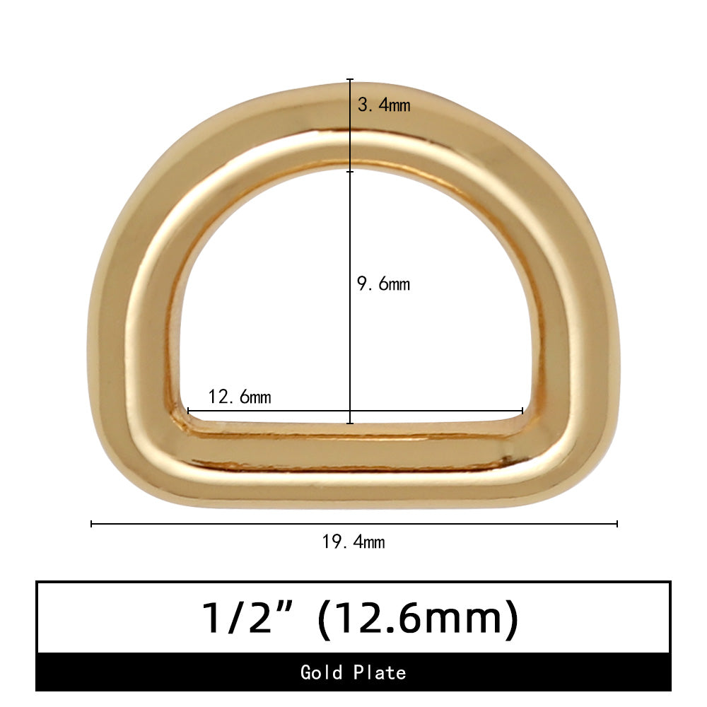 WUTA_D-Rings-Solid_Zinc_Alloy_1/2"(12.6mm)