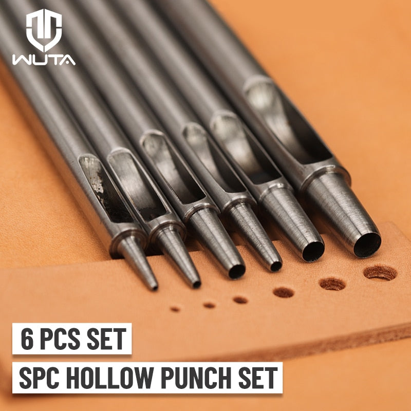 6pcs/Set SPC Round Hole Punch Alloy Tool Steel | WUTA