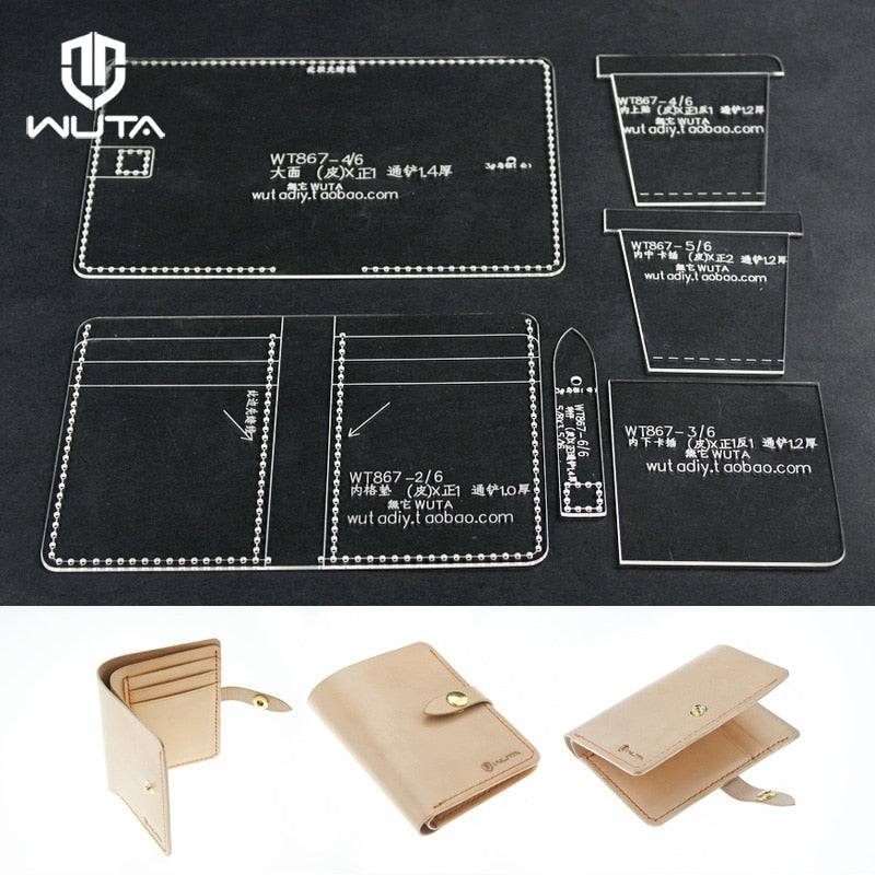 Acrylic Template for Leather Wallet