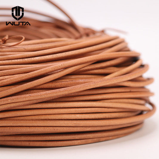 Genuine Leather Cord 2-5-10 meters round leather rope