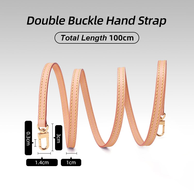 WUTA Bag Transformation for Longchamp mini Straps Punch-free Long Real  Leather Shoulder Strap Crossbody Strap