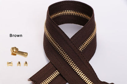 2sets #3/#5 50cm YKK Zipper with Excella Zipper Puller | WUTA