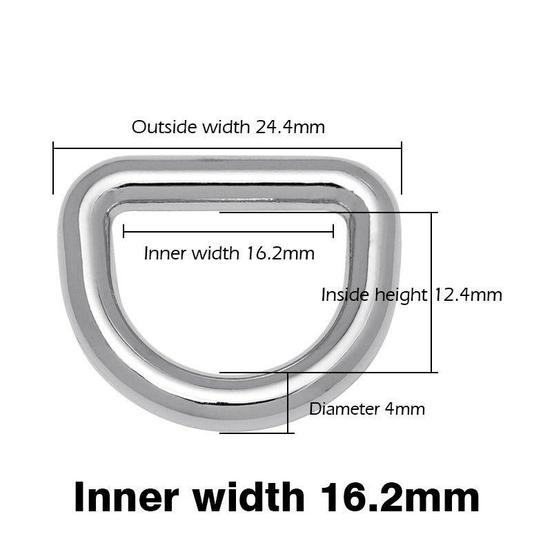 10pcs New Strong Thick Metal D Ring Zinc Alloy Buckle | WUTA