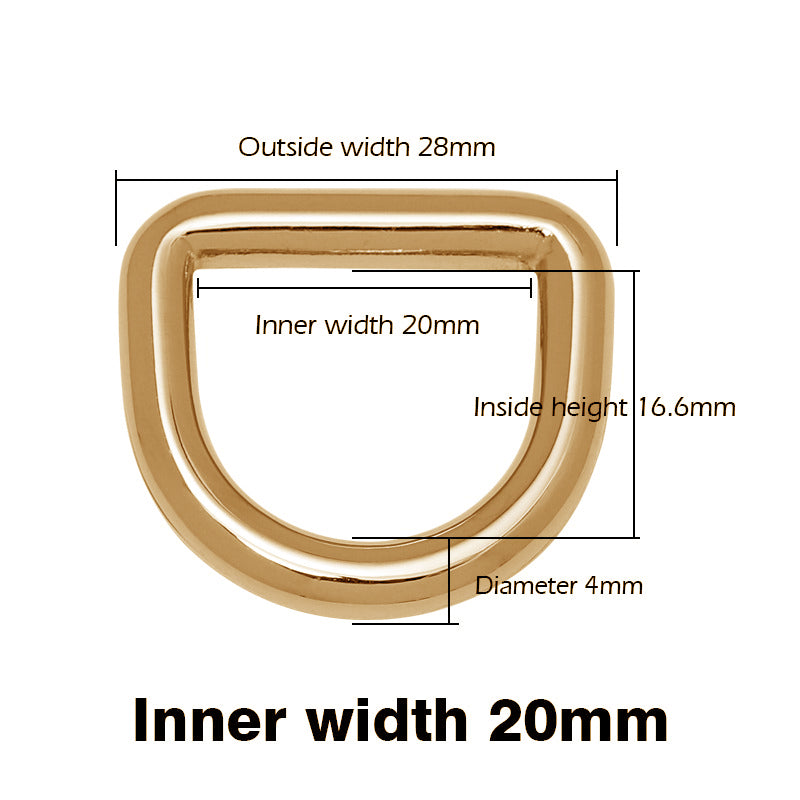 Alliage de zinc solide D-Rings