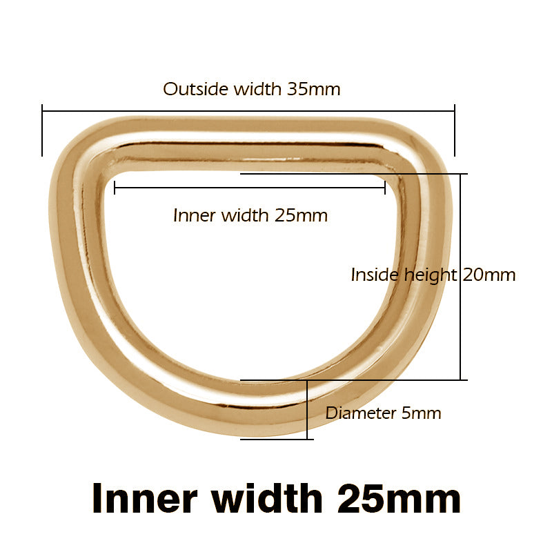 Alliage de zinc solide D-Rings